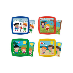 SET 4 PUZZLES MINILAND "LAS...