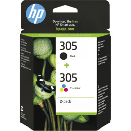 PACK 2 INKJET ORIGINAL HP 305