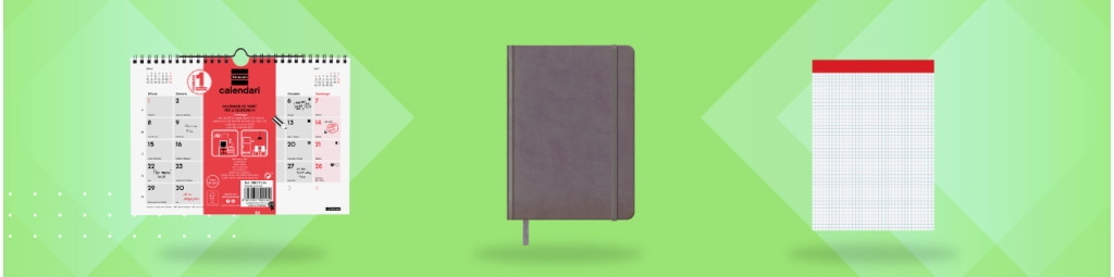 Blocs, cuadernos y agendas